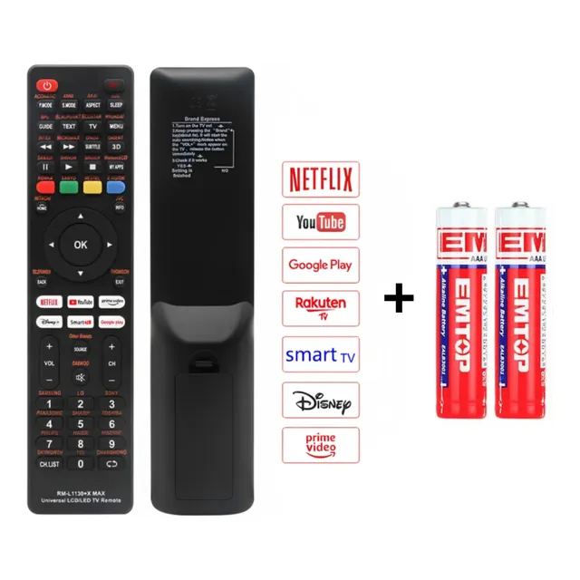 Control Remoto Universal Tv Led Lcd Hitachi Toshiba Tienda