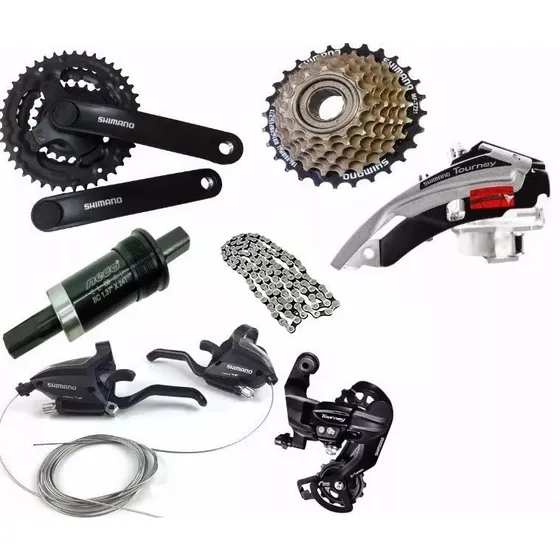Grupo Kit Shimano Tourney 21v Relação Completa Com Alavanca
