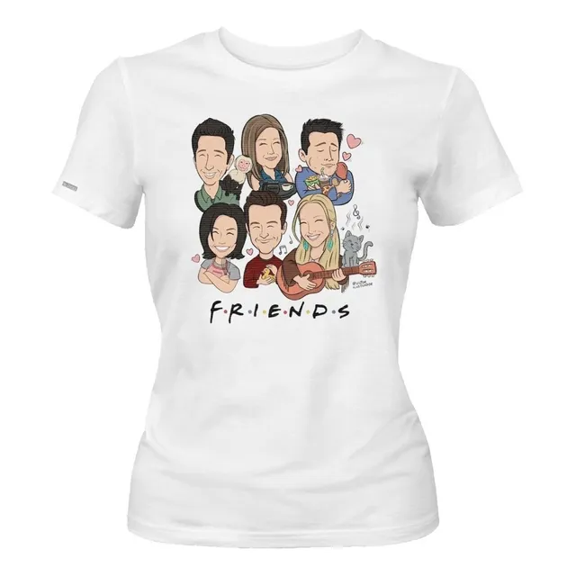 Camiseta Friends Personajes Animados Serie Dama Mujer Idk