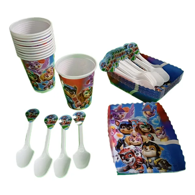 Kit Decoracion Infantil Paw Patrol Patrulla Policia 24niños