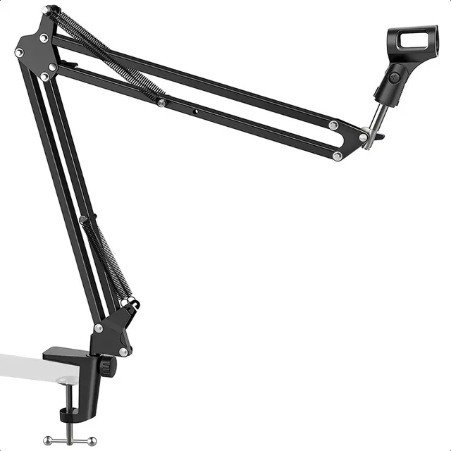 Soporte De Escritorio Brazo Articulado De Microfono + Pipeta
