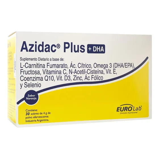 Eurolab Azidac Plus + Dha 30 Sobres Fertilidad Masculina
