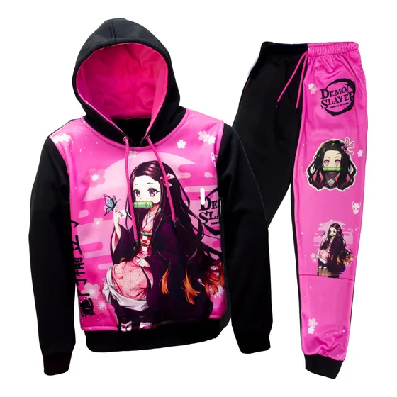 Conjunto De Nezuko Kamado Rosa