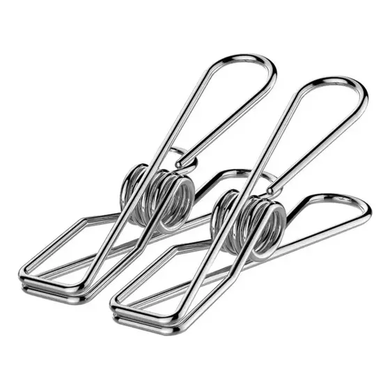 Kit 100 Peças Prendedor De Roupa 100% Inox Alta Qualidade