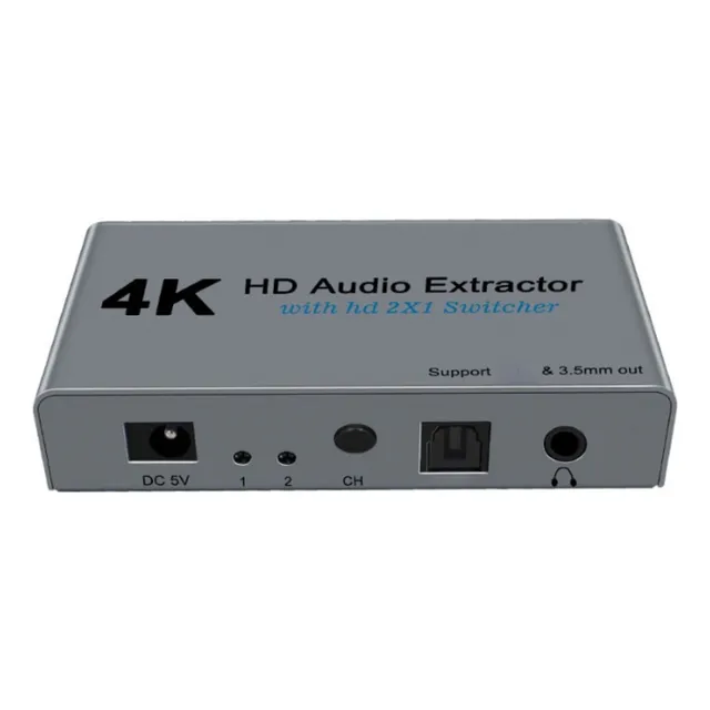 Extractor De Audio Y Splitter Optical Spdif 3.5