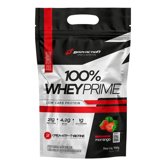 100% Whey Protein Concentrado Prime Refil Low Carb Creatina