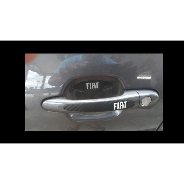 Protectores De Manijas Y Pestillos Para Fiat Letras Cromo