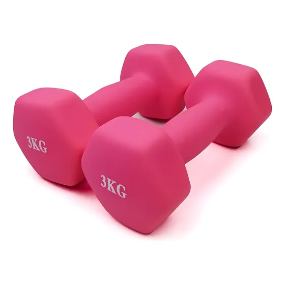 Mancuerna Pesa Neopreno 3 Kg Gym Entrenamiento Kit 2 Piezas