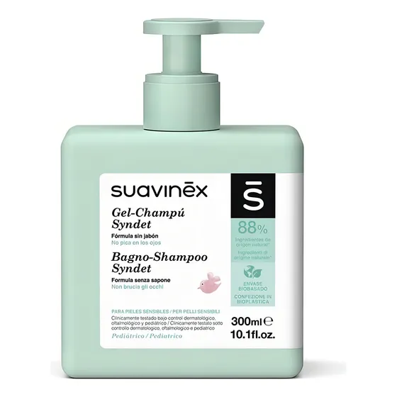 Gel Shampoo Syndet Sin Jabón P/piel Pelo Bebé Suavinex 300ml