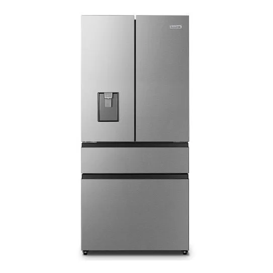 Heladera con freezer inverter Panavox French Door INV color acero inoxidable con capacidad de 421L 220V