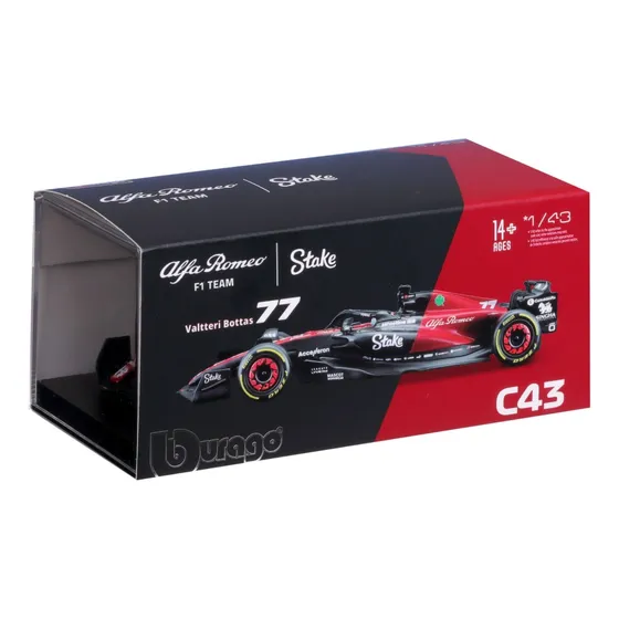 Auto F1 1:43 Alfa Romeo Orlen C43 Bottas #77 Caja Acril