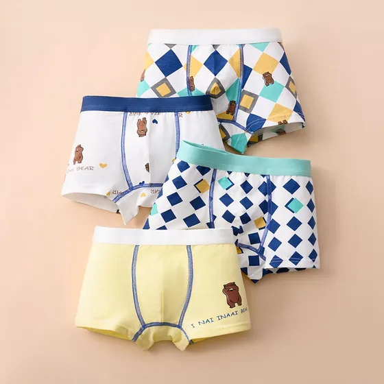 Ropa Interior De Algodón Peinado Para Niños, Ropa Interior I