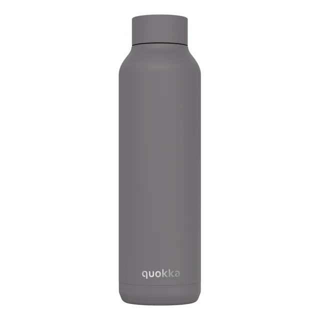 Botella 630ml solid acero inox lisa Grey