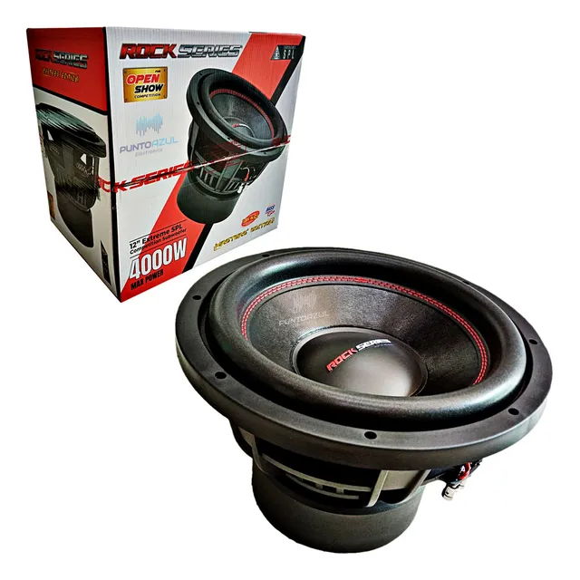 Subwoofer 12 Pulgadas Rock Series Rks-12d2xs 4000 Watts Max Color Negro
