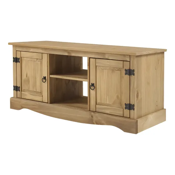 Rack Aparador En Madera Maciza Linea Mexicana Dos Puertas Color Marrón | Cuotas sin interés