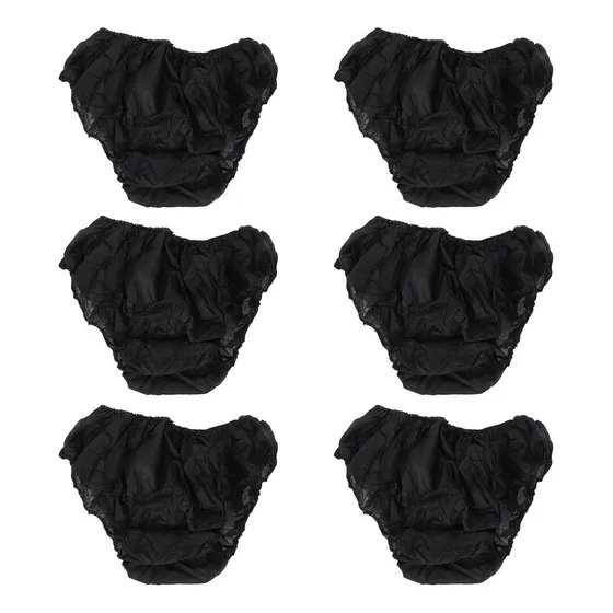 F Calzoncillos Desechables, 50 Unidades, Color Negro, Talla