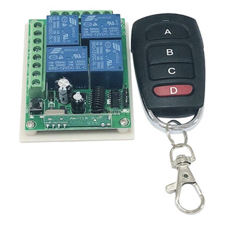 . 1pc Dc12v Interruptor De Relé Inalámbrico De 4 Canales . 1pc Dc12v Interruptor De Relé Inalámbrico De 4 Canales