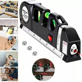 Nivel Laser Multiuso Con Burbuja Y 3 Modos Flexometro De 5m Nivel Laser Multiuso Con Burbuja Y 3 Modos Flexometro De 5m