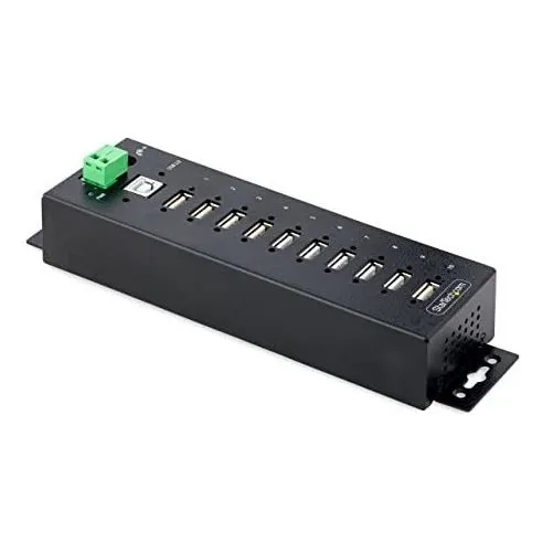 Hub Usb Startech Usb A 10 Puertos Montado En Pared -negro