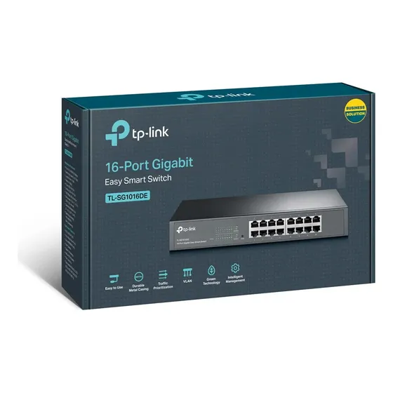 Switch 16 Puertos Gigabit Rj45 Tplink Sg1016de Rackeable 