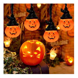 Luces De Cuerda De Calabaza De Halloween De 8.5 Pies De 8.5 Luces De Cuerda De Calabaza De Halloween De 8.5 Pies De 8.5