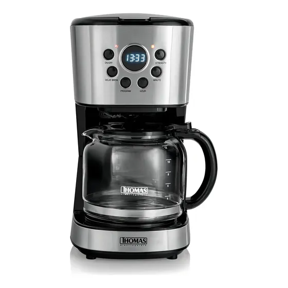 Cafetera Th-141di 900w 1.8lt Control Digital Thomas Color Negro | Cuotas sin interés