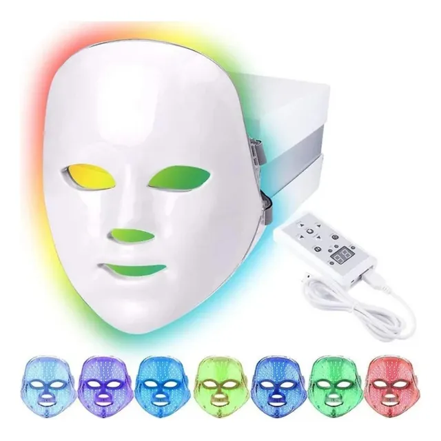 Mascara Led Facial 7 Colores Fototerapia/anti Edad/spa