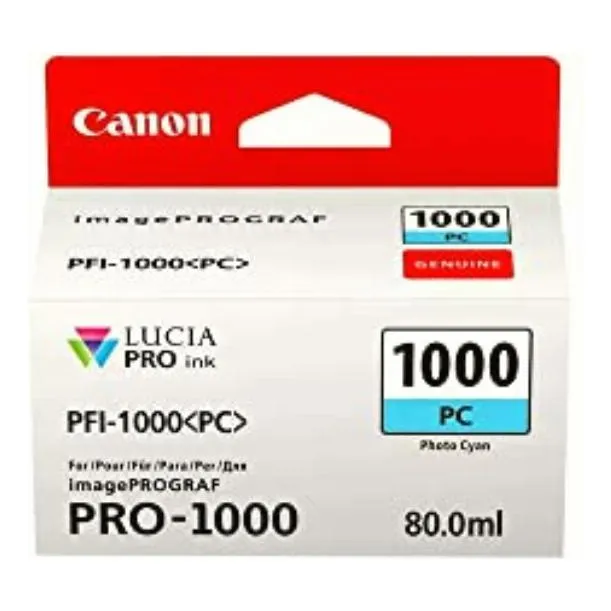 Canon Tinta Pfi-1000 Pc Foto Cian Para Pixma Pro-1000