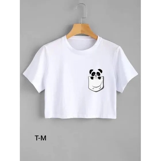 Crop Top De Panda Para Dama