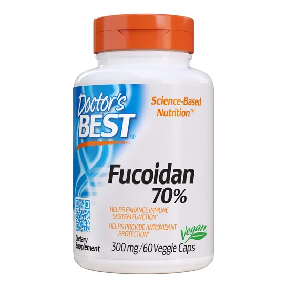 Suplemento Doctor's Best Fucoidan 70% 60 Tabletas