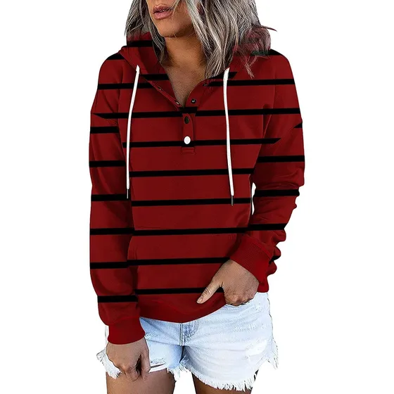 Sudadera Capucha Para Mujer Manga Larga Otoño E Invierno