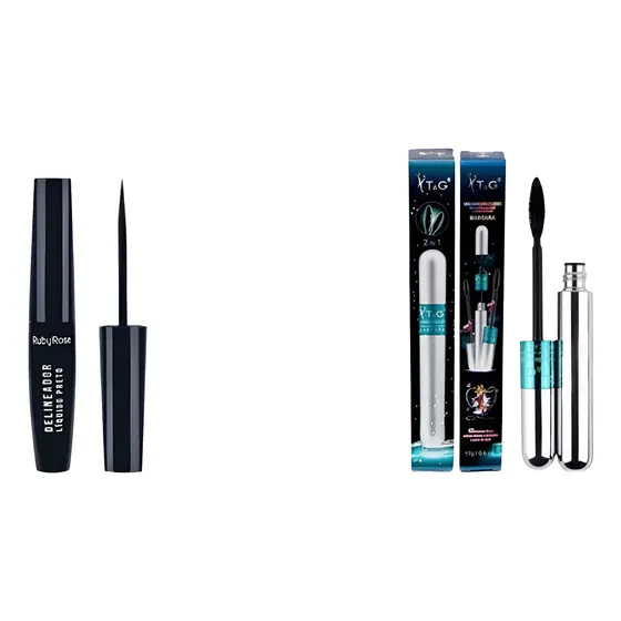 Kit Rimel 2 Steps Tango 4d + Delineador Líquido Ruby Rose