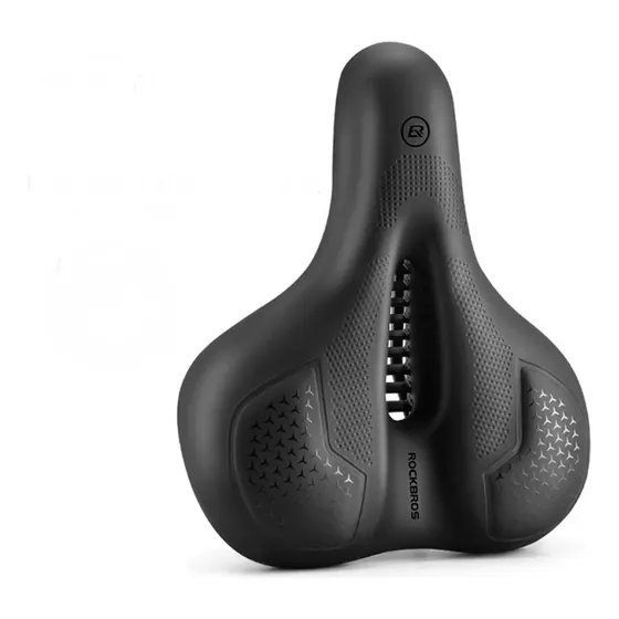 Sillín Bicicleta Asiento Ancho Antiprostático Rockbros 38210BK