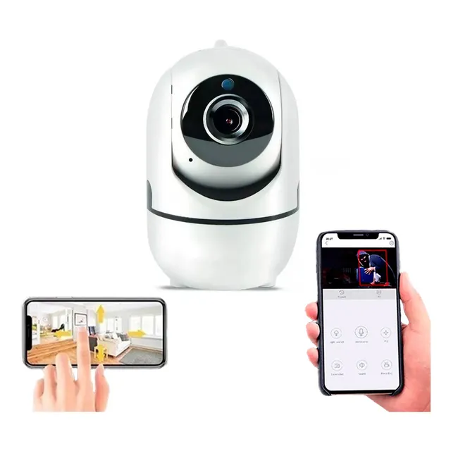 Cámara De Seguridad Robot Wifi 360° Resolución Full Hd 1080p