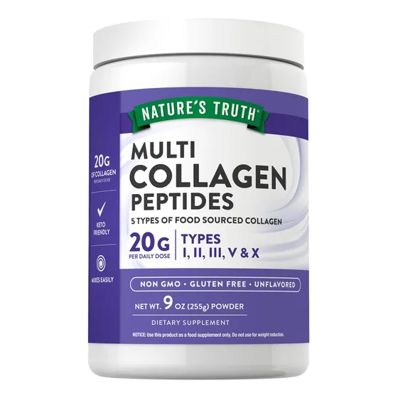 Péptido De Colágeno En Polvo Nature's Truth Multi 265 Ml Tip