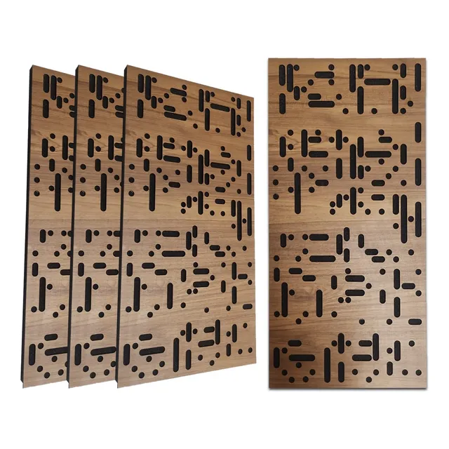 4 Panel Espuma Acústica Y Madera Element Difusión/absorción 