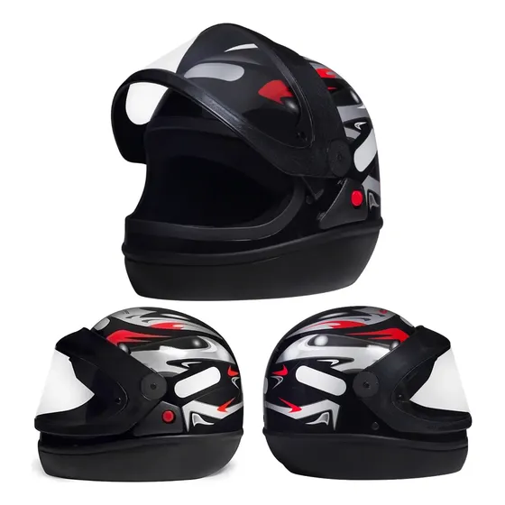 Capacete Fechado San Marino Automatico Original Selo Inmetro — foto 2