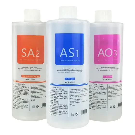 3 Soluciones Hydrafacial 400ml Sa2 As1 Ao3 Hydradermabrasion