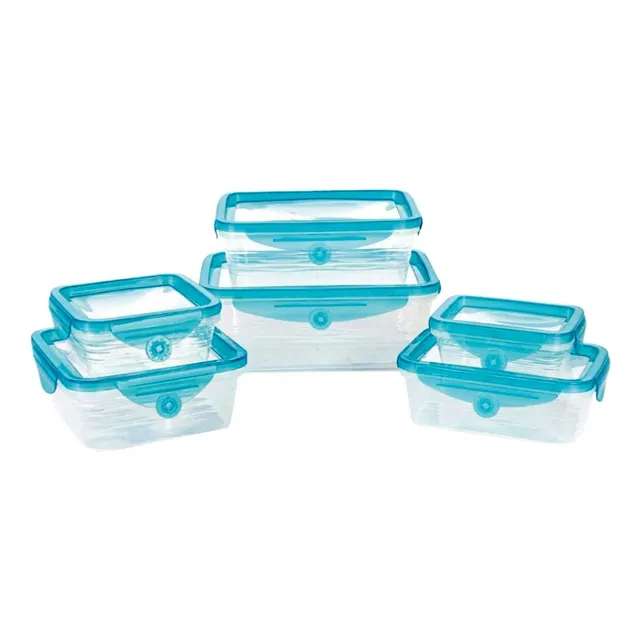 Taper Hermetico Set De 6 Con Tapa De Silicon Flexible