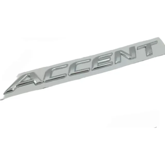 Emblema Accent Hyundai Letra Insignia Logotipo Autoadhesivo