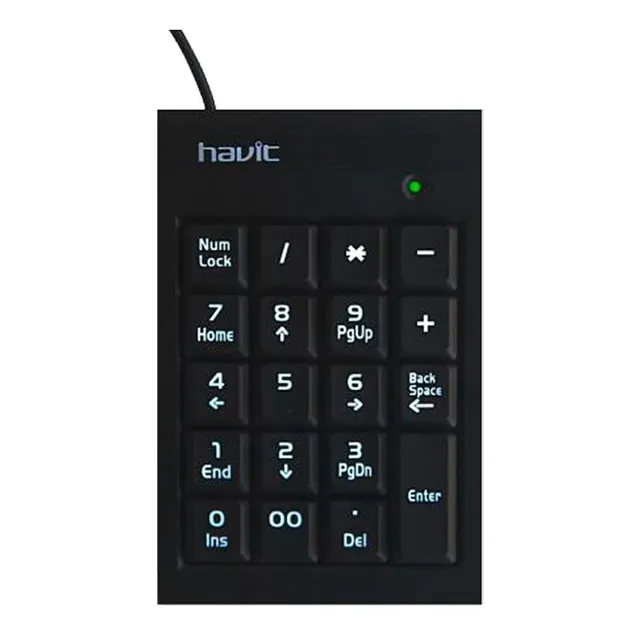 Teclado Numerico Havit Usb Pc Notebook Windows 19 Teclas