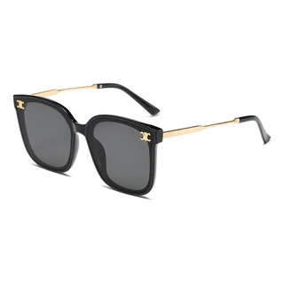 Gafas De Sol Con Montura Grande, Color Té, Para Mujer, Estil Gafas De Sol Con Montura Grande, Color Té, Para Mujer, Estil