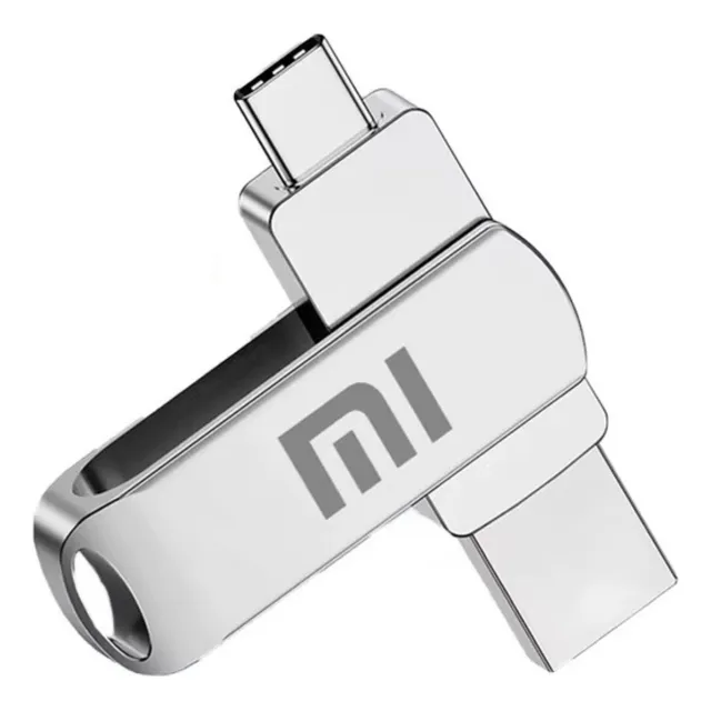 Pendrive 1tb Dual Tipo C Y Usb Plateado Pendrive