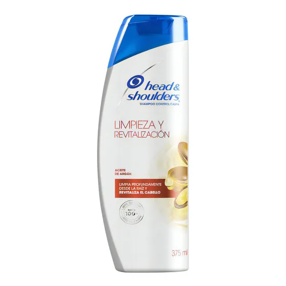 Shampoo Head & Shoulders Limpieza Y Revitalización Aceite De Argán 375ml