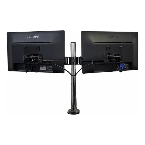 Suporte Duplo Monitor Office Regulável Articulado Organizado