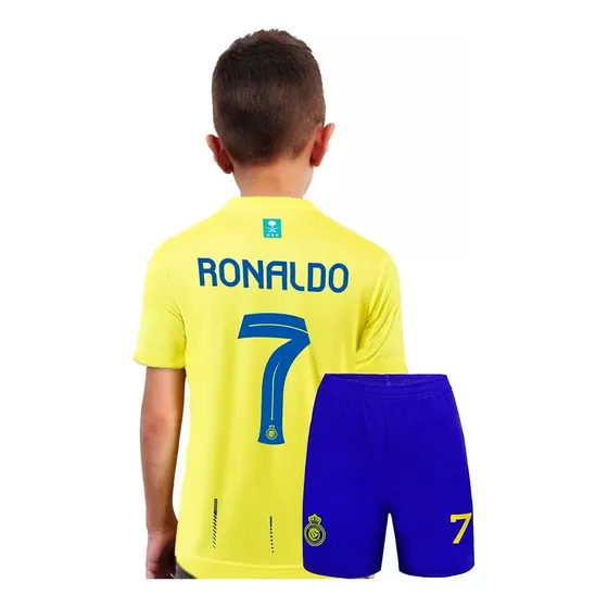 Kit Camiseta Y Short Cristiano Ronaldo Niño Al Nassr 7