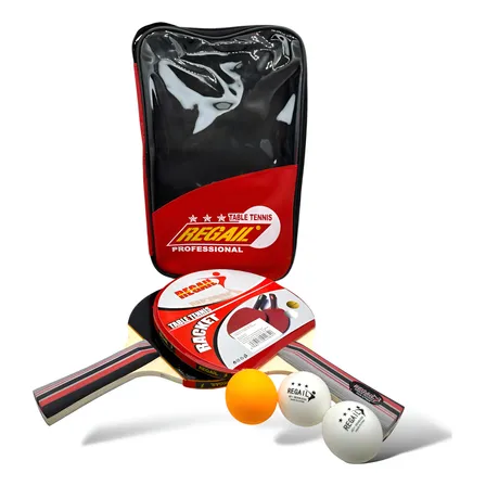Set Paleta Ping-pong Regail Mango Largo Goma Efectos