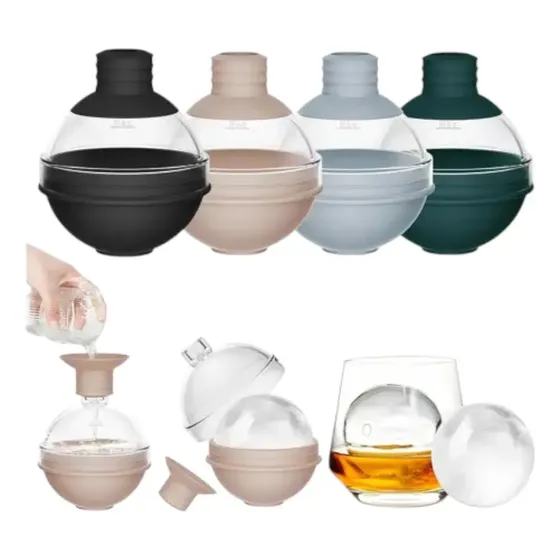 Molde Para Hielo En Esfera Para Whisky Y Cócteles