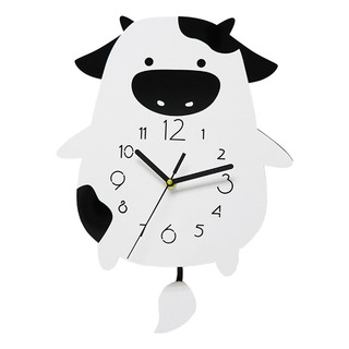 . Reloj De Pared Con Forma De Vaca Con Decoración Retro, . Reloj De Pared Con Forma De Vaca Con Decoración Retro,