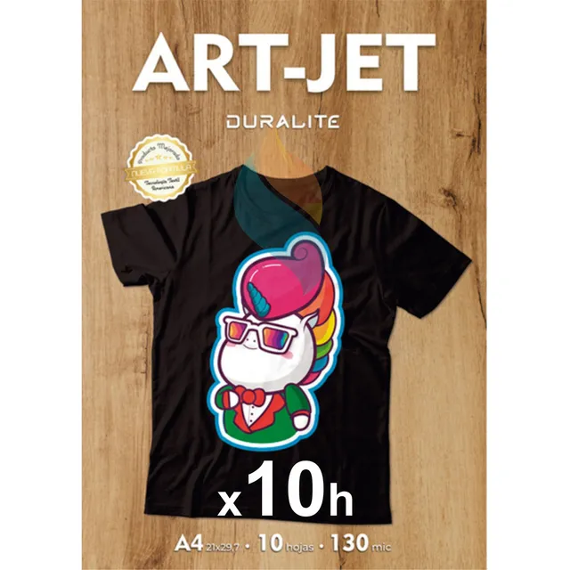 Papel Transfer A4 Textil Para Estampar Telas Oscuras 10hjs Color Blanco